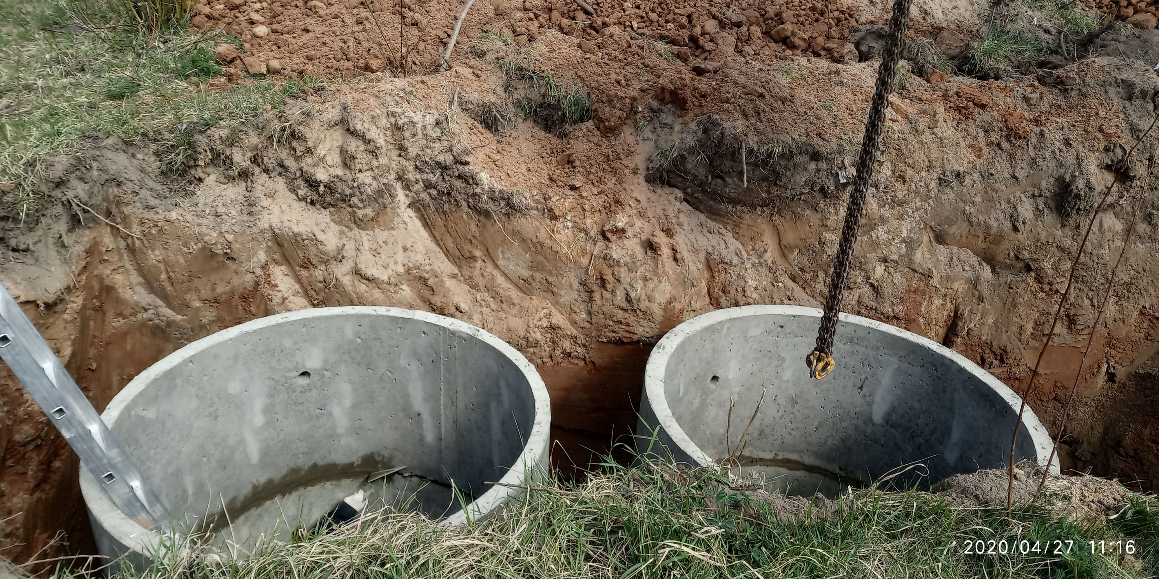 Прокладка сетей водопровода и канализации