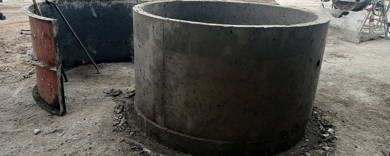 Процесс производства бетонных колец