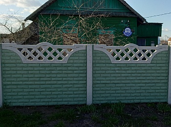 Бетонный забор "Рваный кирпичик"  